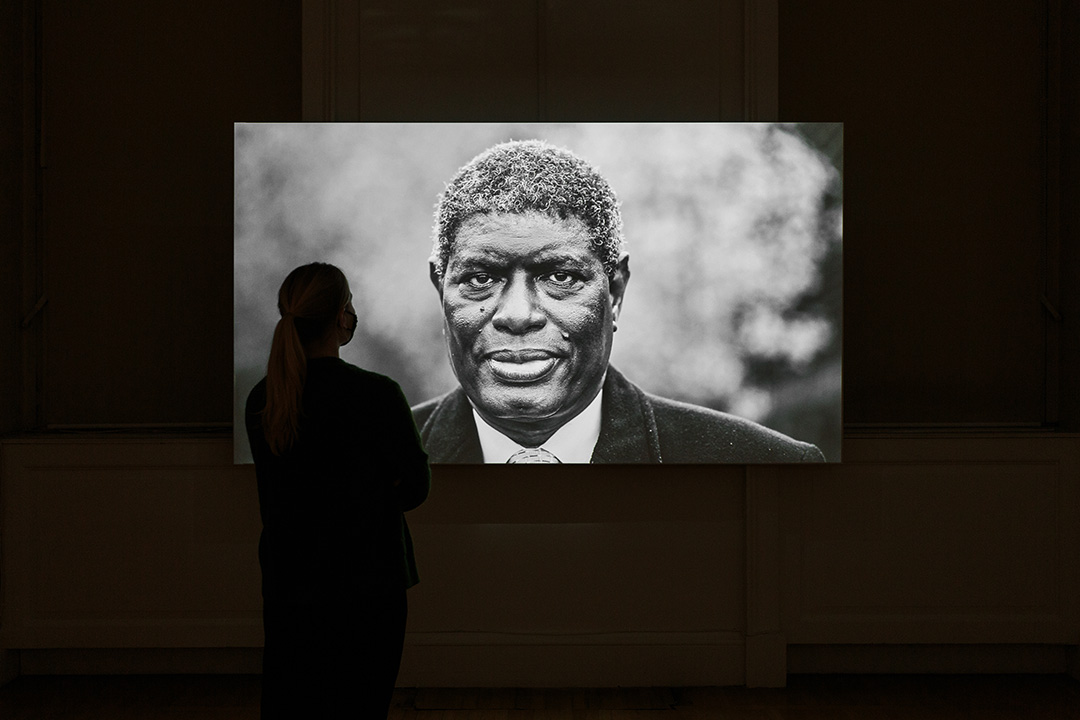 Installation shot of L’Île du Diable (Devil’s Island) by Leila Alaoui at Somerset House, London (c) Tim Bowditch